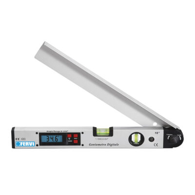 Goniometro digitale e livella con 2 fiale 400mm